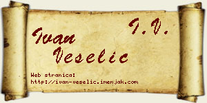Ivan Veselić vizit kartica